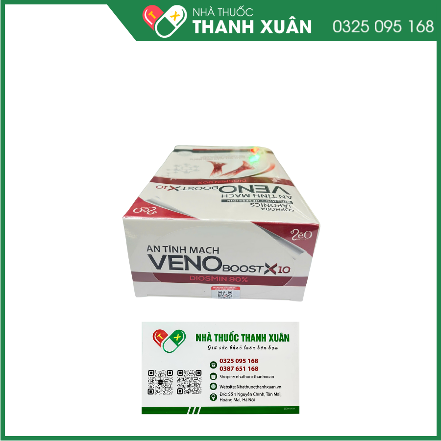 An Tĩnh mạch VenoBoost X10 giúp hỗ trợ giảm suy giãn tĩnh mạch do thành mạch kém